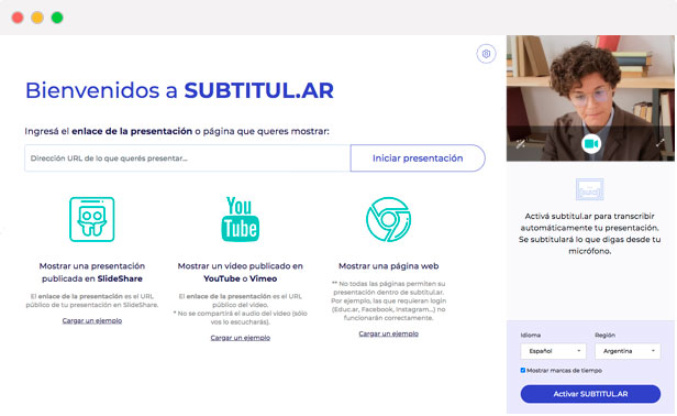 Interfaz de Subtitul.ar